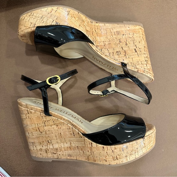 Stuart Weitzman Womens Palmina Leather Dressy Platform Sandals - Picture 6 of 9